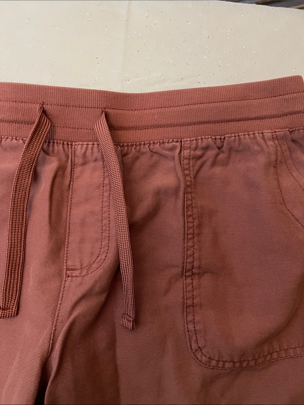 Maurices Burnt Sienna Ribbed Waistband shorts - Picture 3 of 6